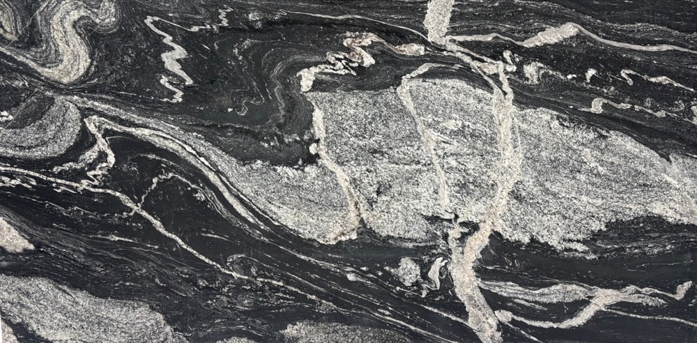 Black Storm granite, full slab